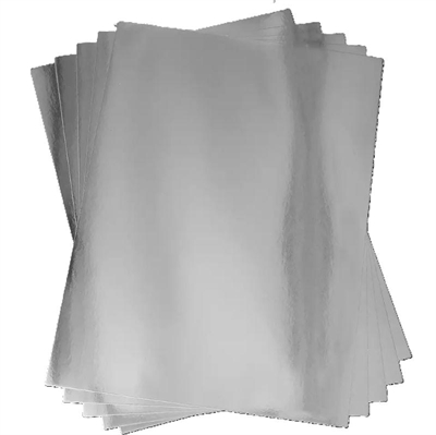 Spejlpapir sølv - 5 ark A4-størrelse